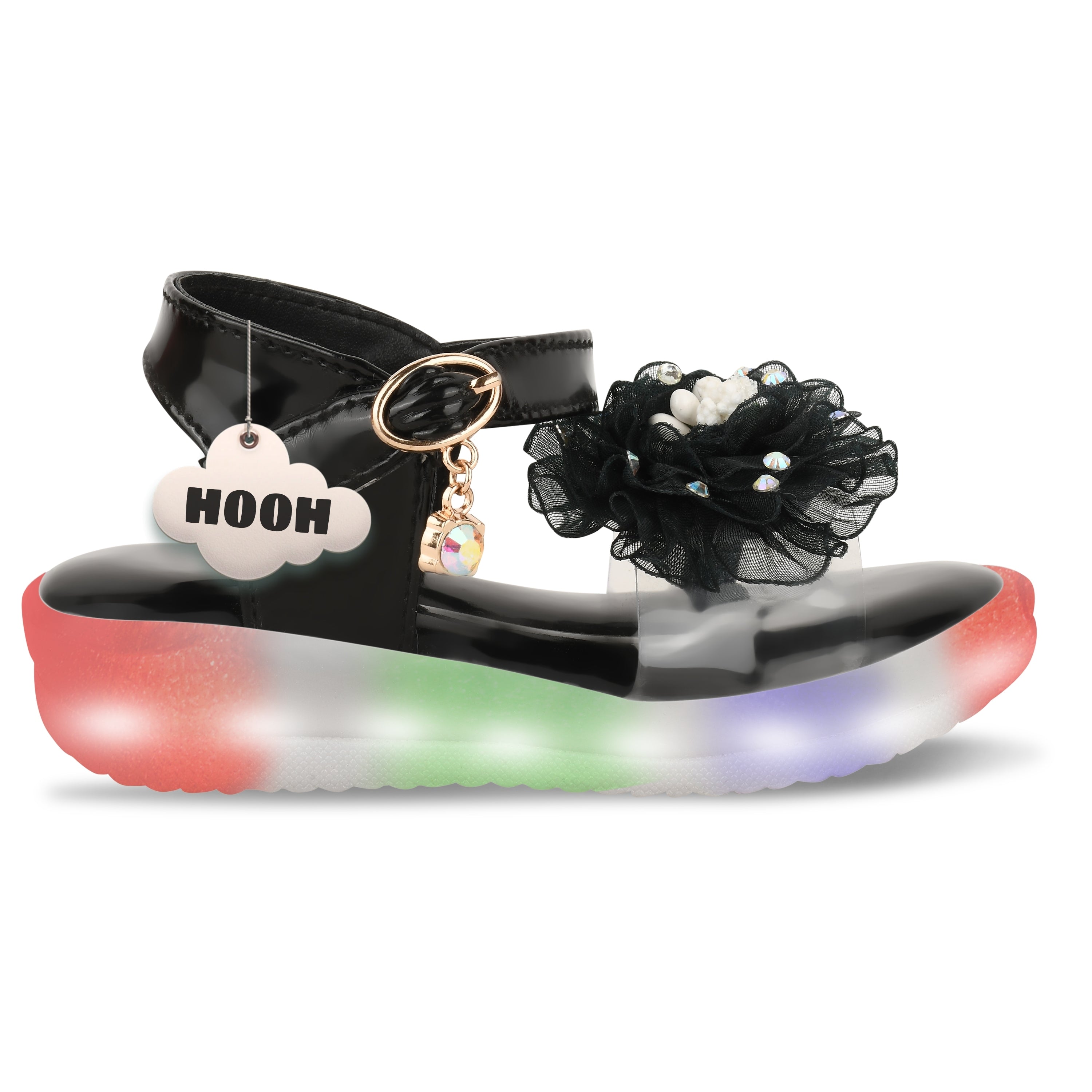 Hooh Kids Colored LED Girls Sandals