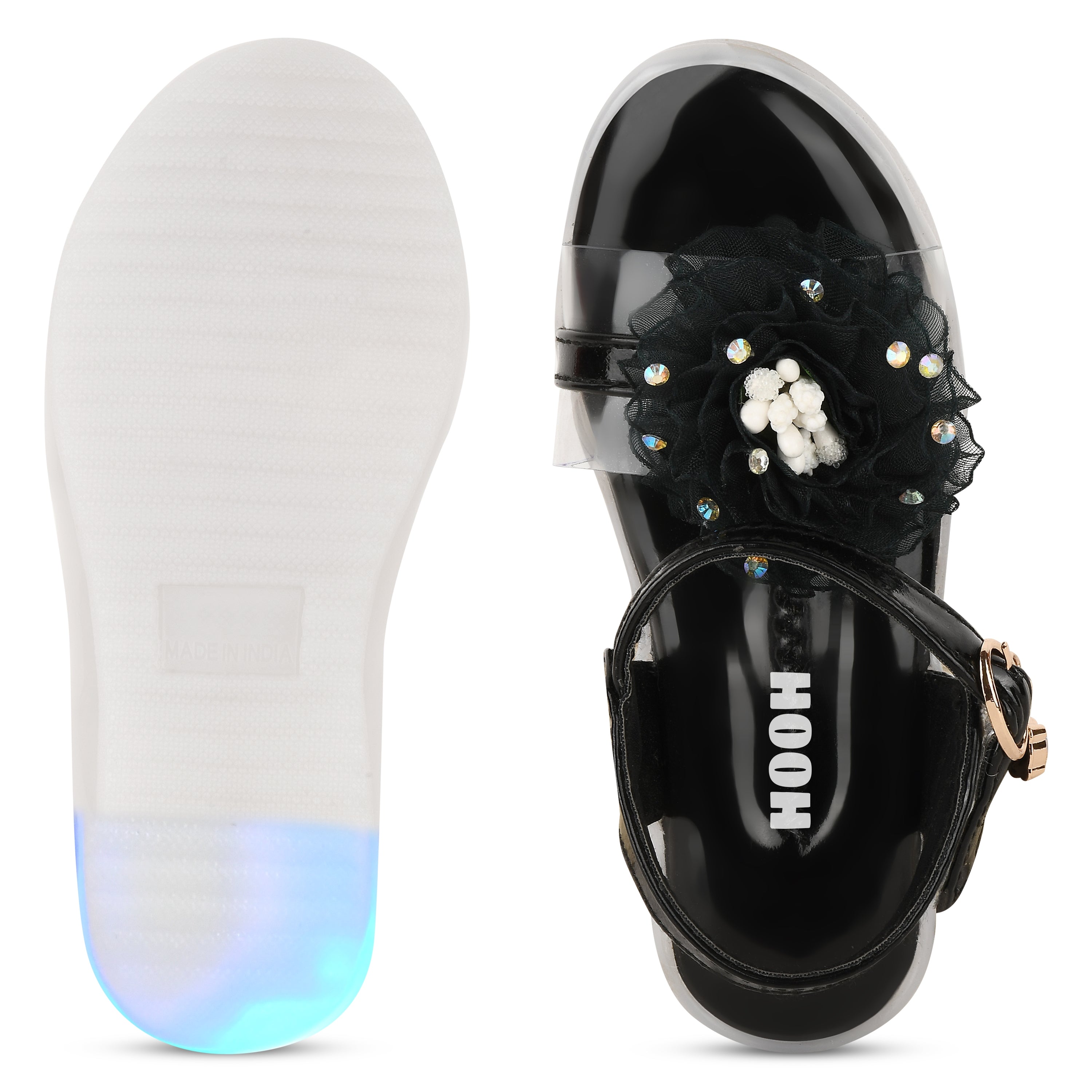 Hooh Kids Colored LED Girls Sandals