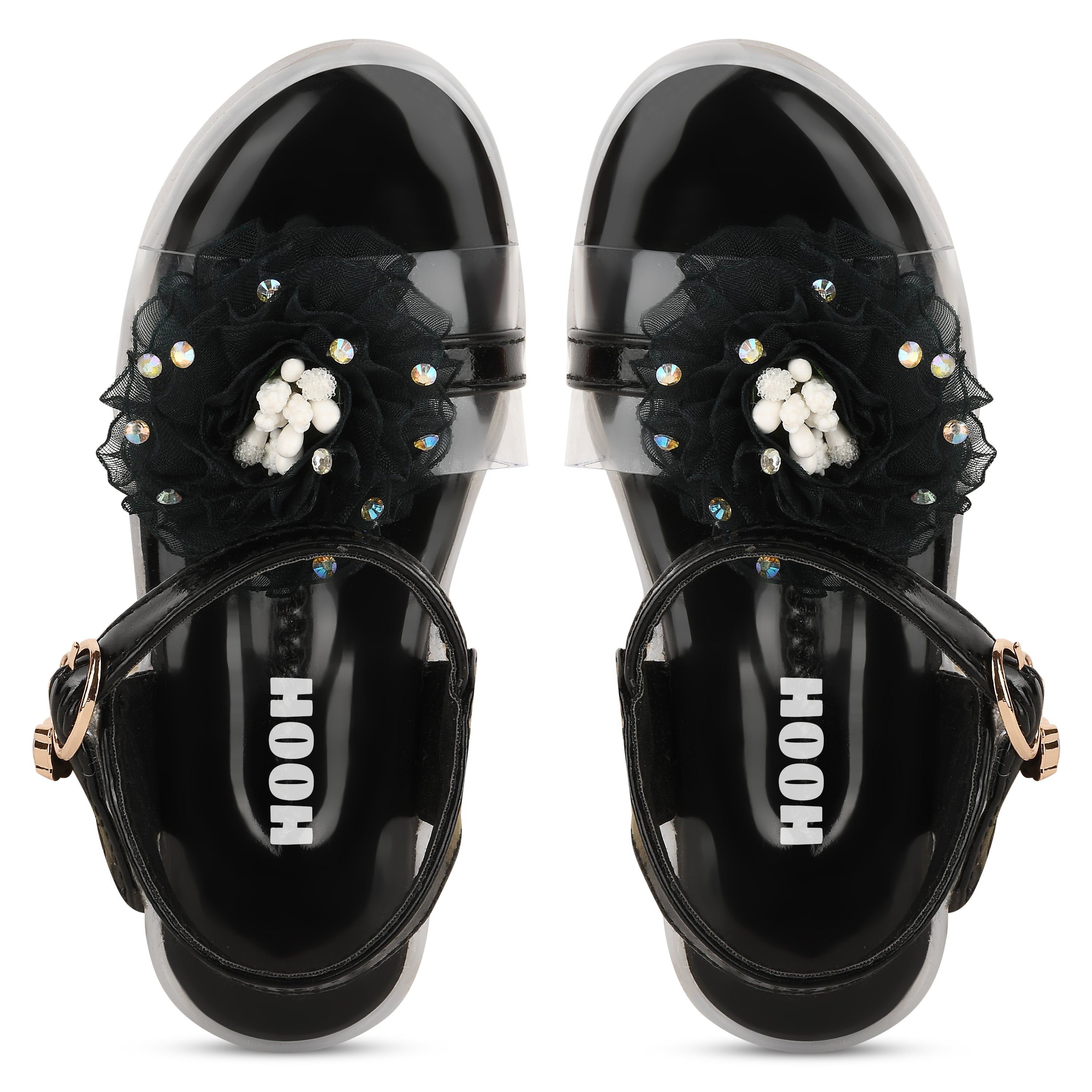 Hooh Kids Colored LED Girls Sandals