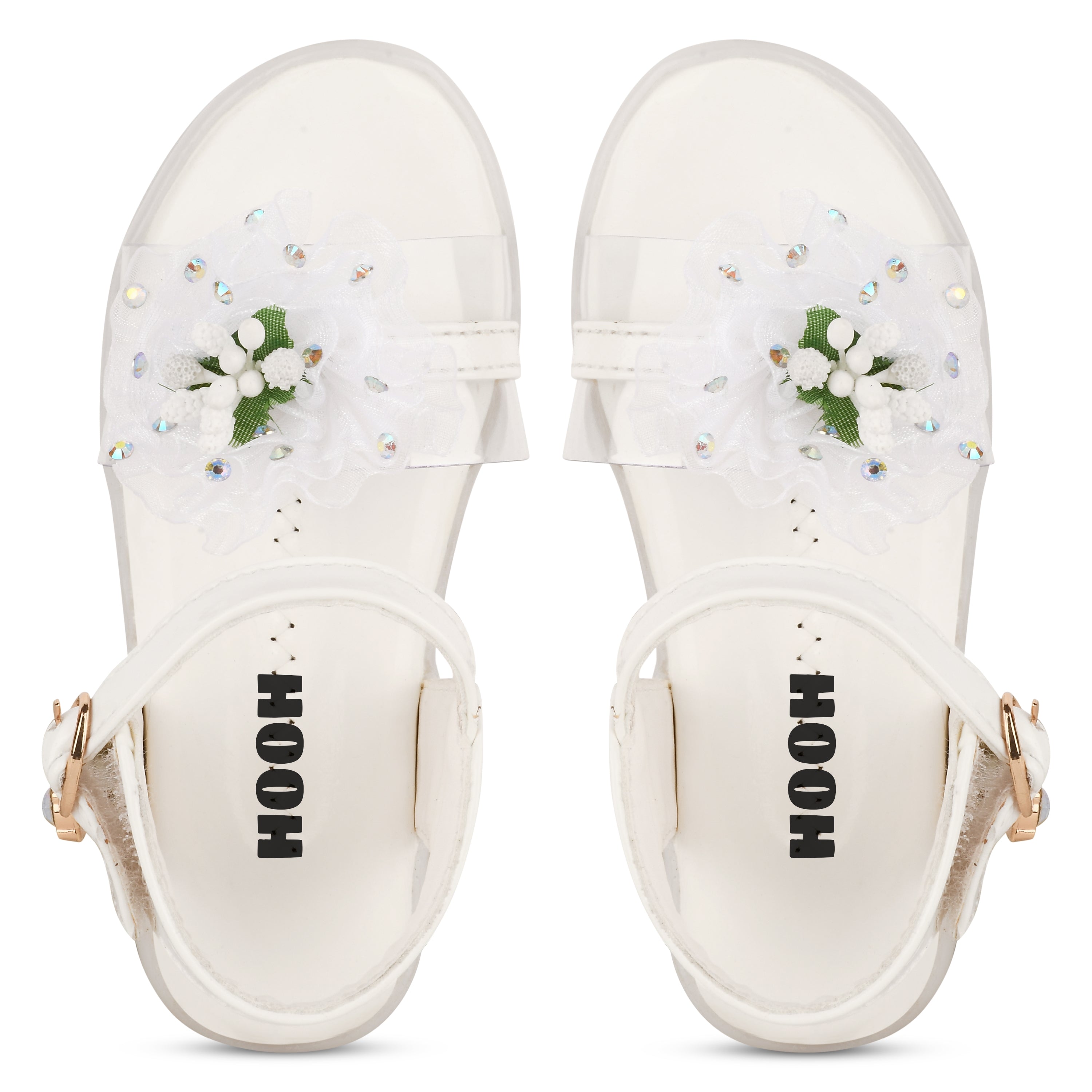 Hooh Kids Colored LED Girls Sandals