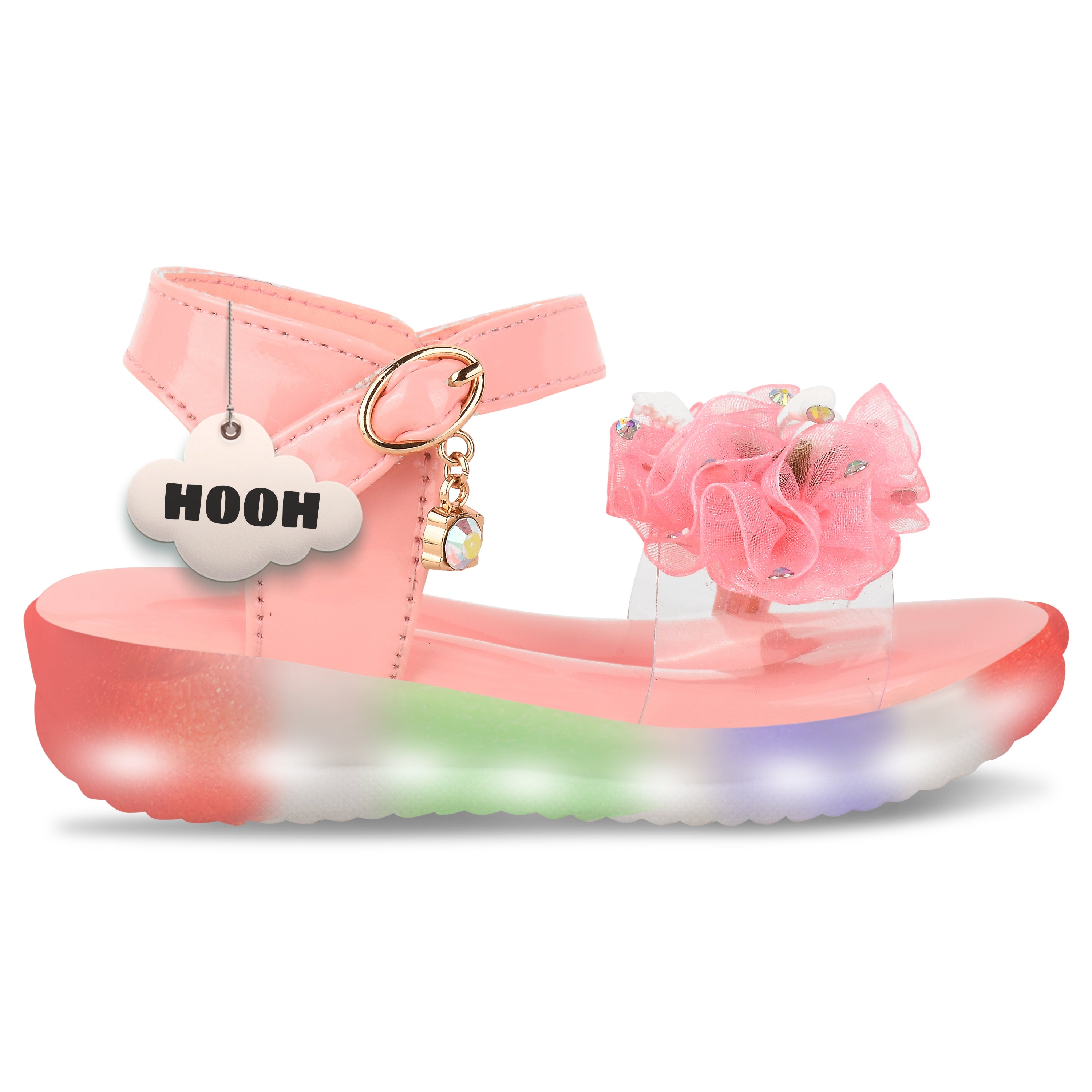 Hooh Kids Colored LED Girls Sandals