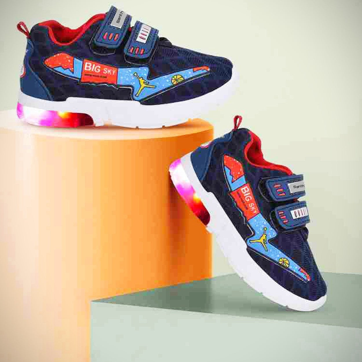 Remote Control Multicolor Led Sneakers For Boys | The Bobo Store