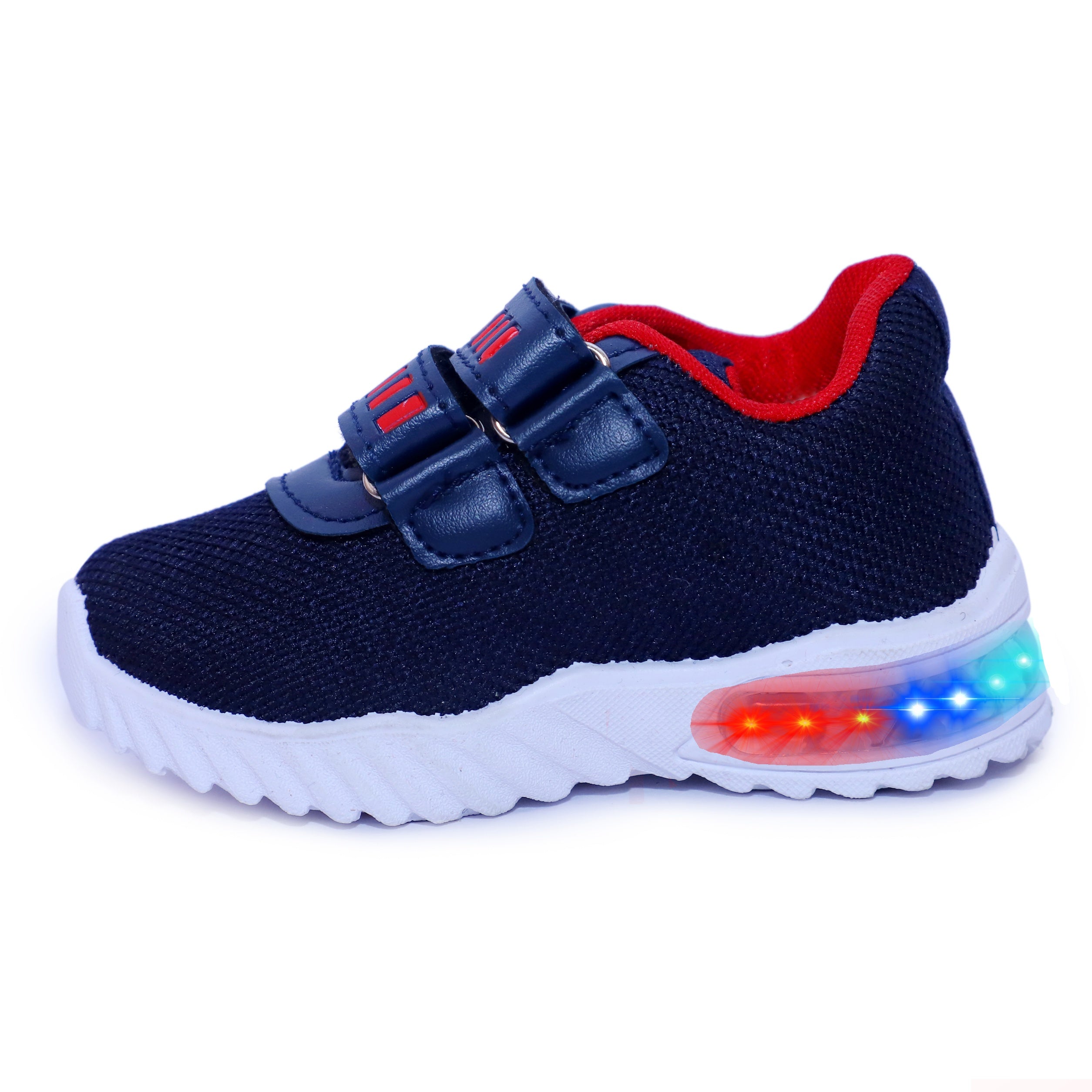 HOOH Kids Canvas LED Light shoes  White sole