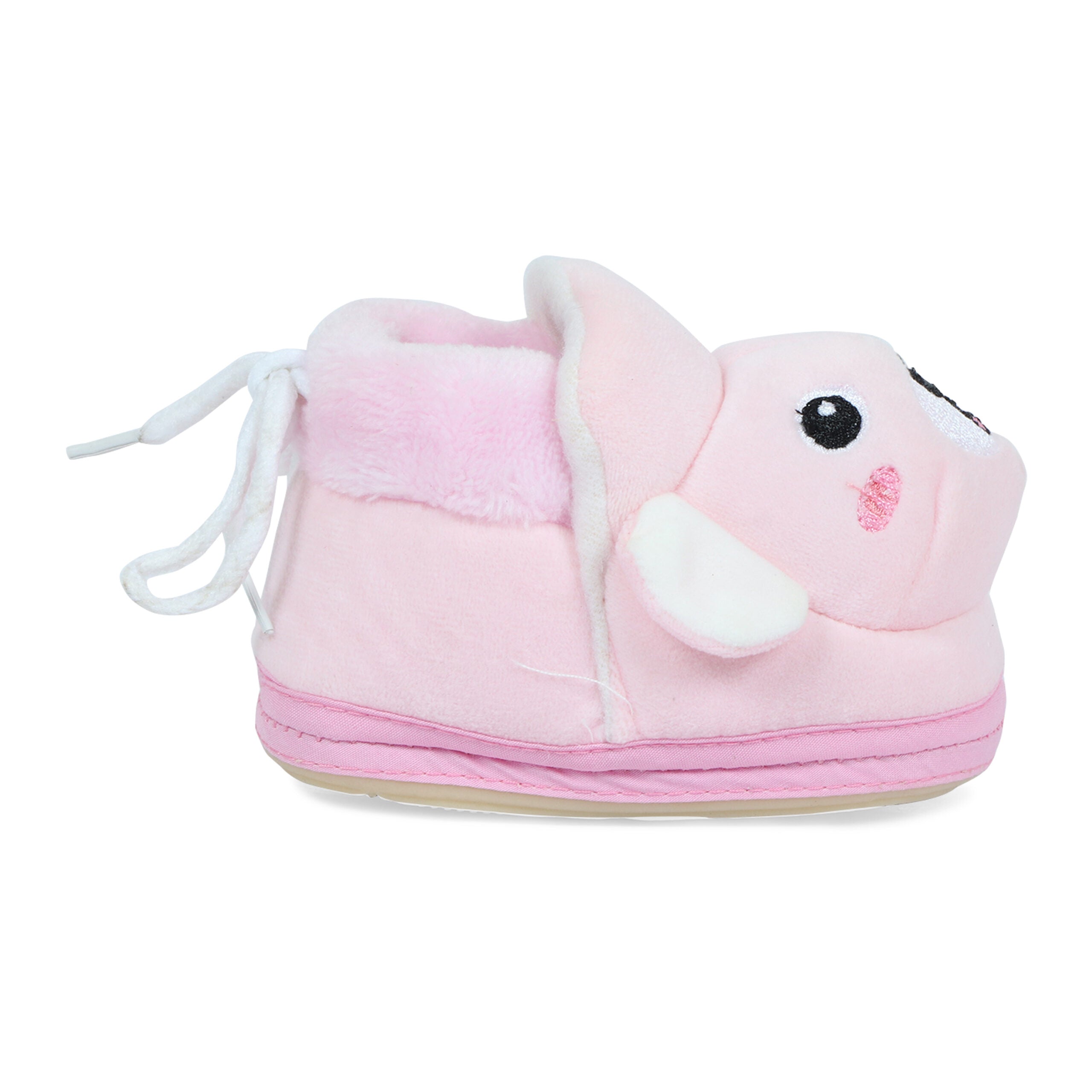 Pink Booties Cum Socks For Unisex Babies