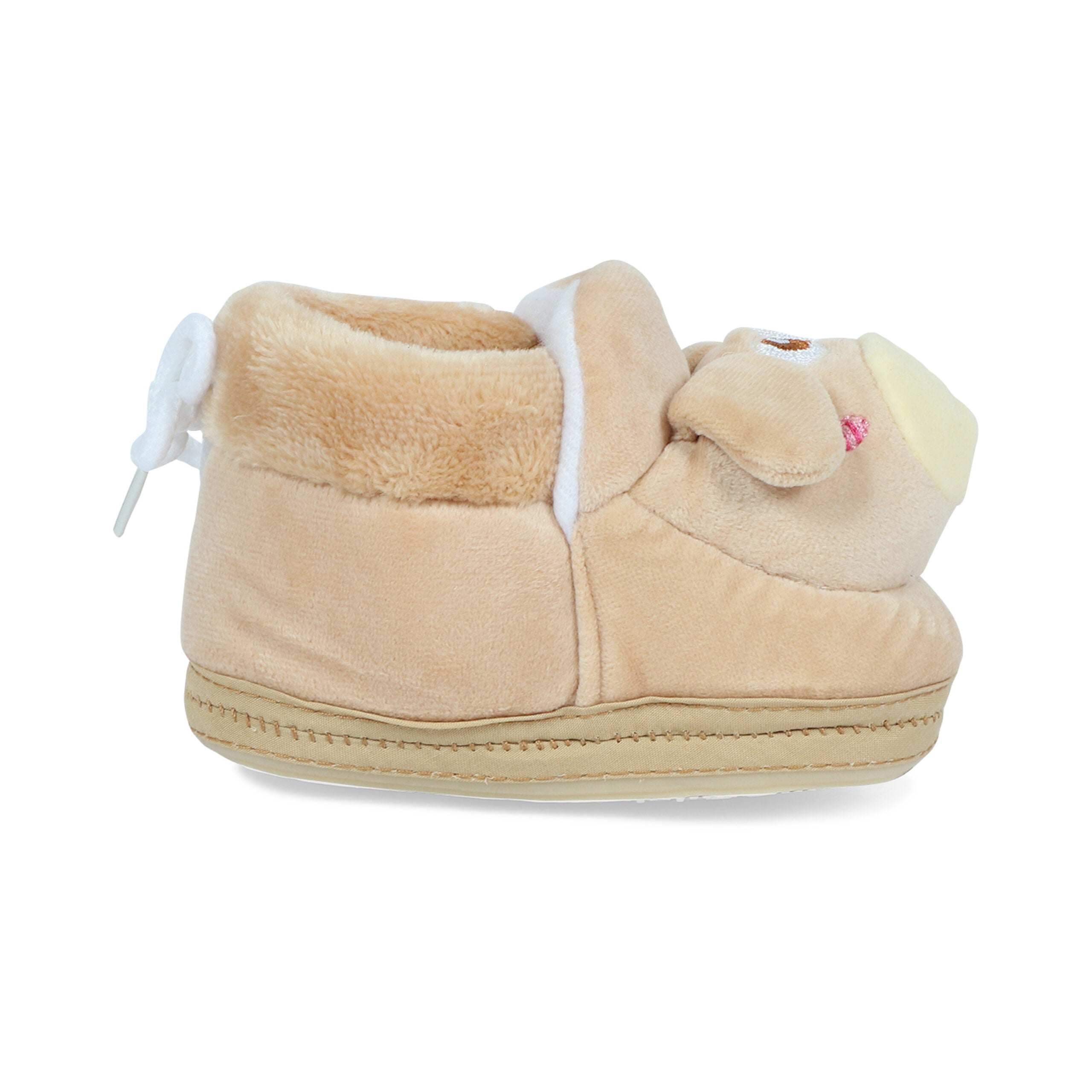 Brown Booties Cum Socks For Unisex Babies