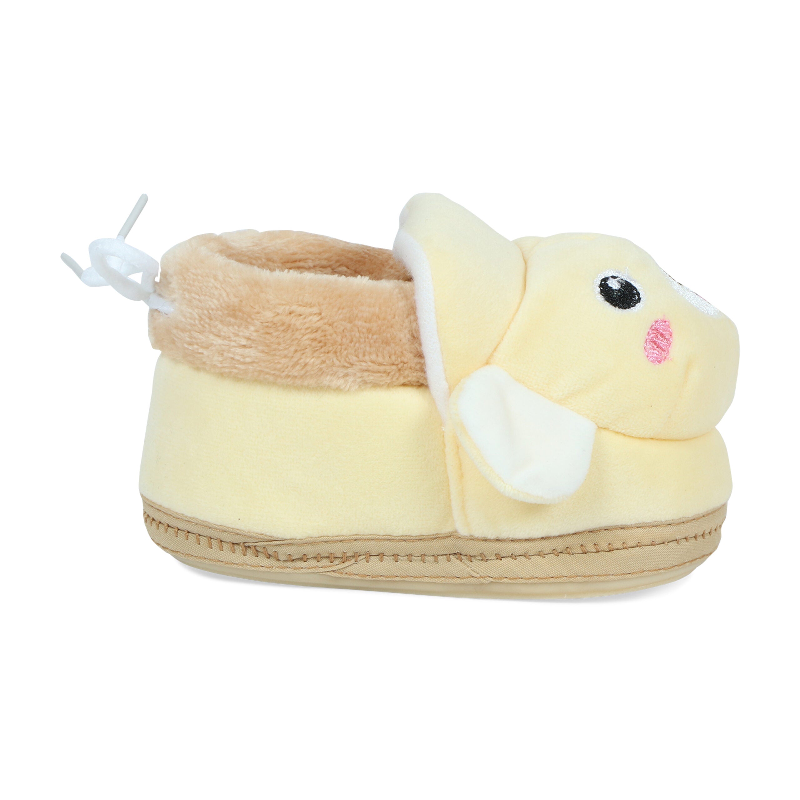 Yellow Booties Cum Socks For Unisex Babies