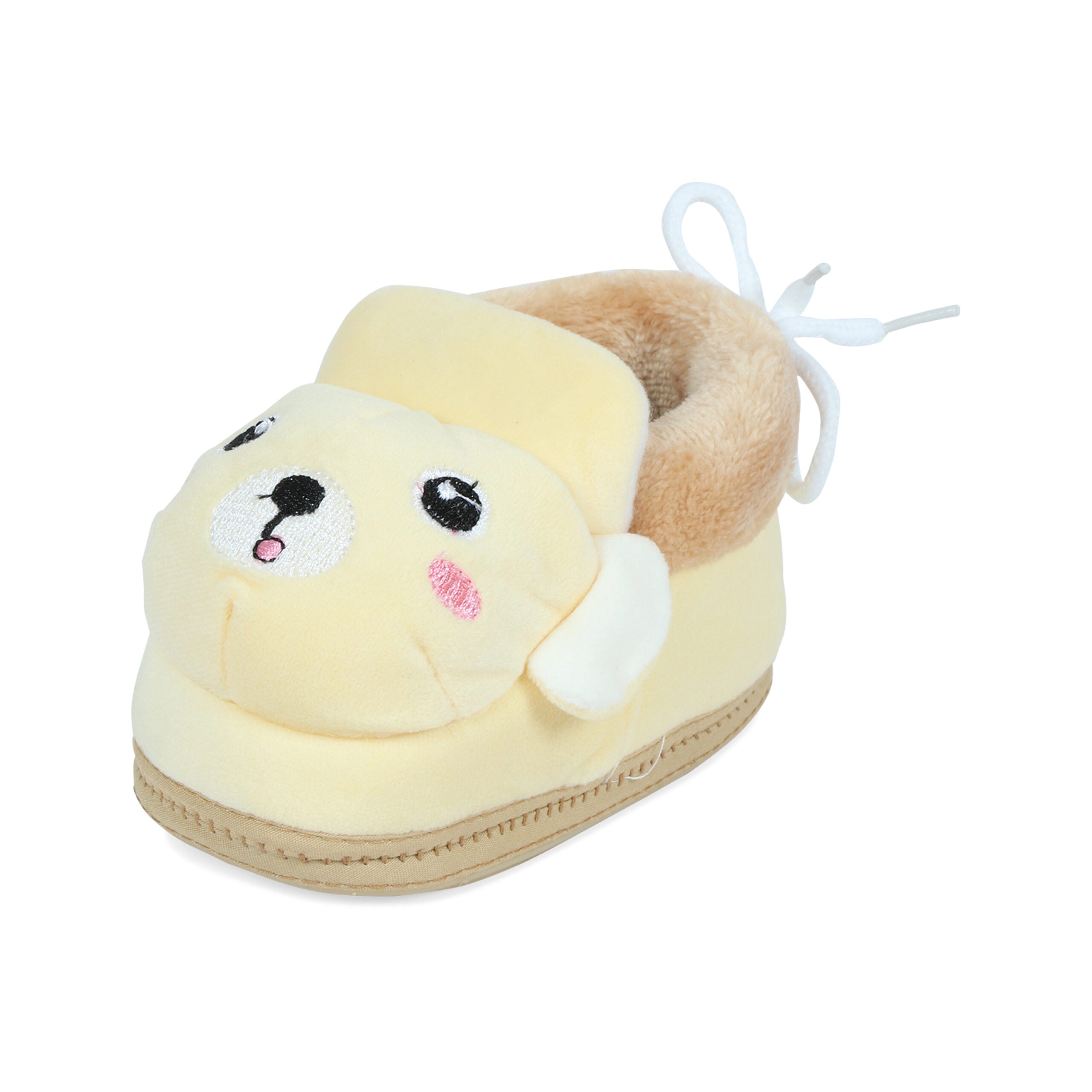 Yellow Booties Cum Socks For Unisex Babies