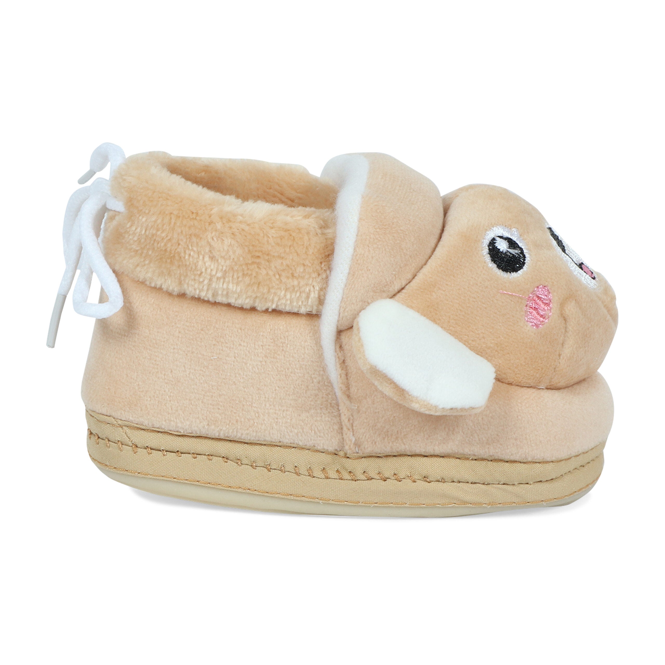 Light Brown Booties Cum Socks For Unisex Babies