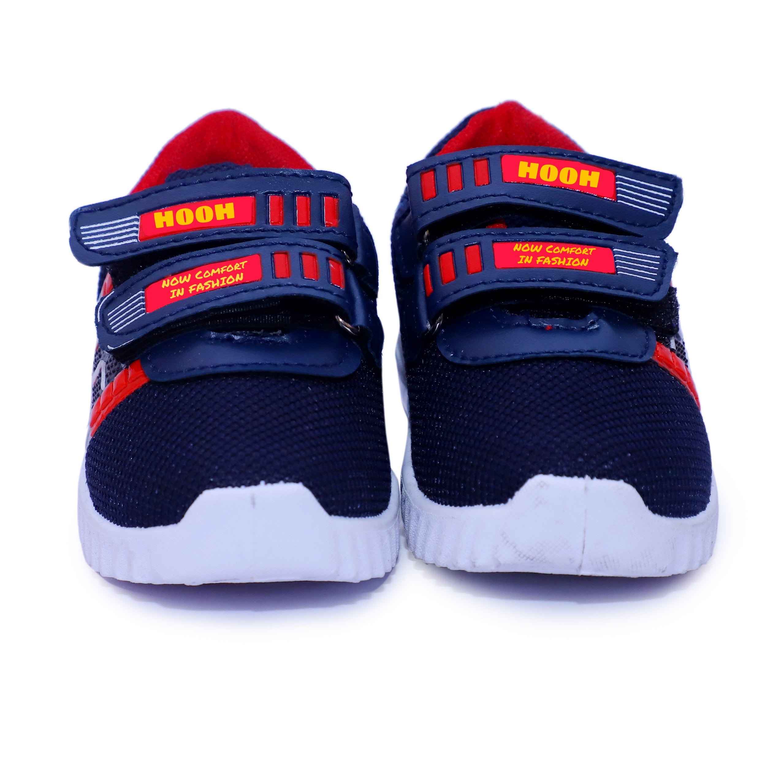 HOOH Kids Canvas LED Light shoes  White sole